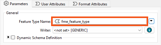 Setting feature type name using fme_feature_type